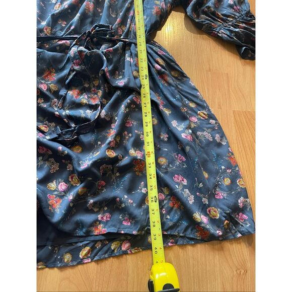 Lucky Brand Long Sleeve Tie Waist Peasant Dress Women’s Plus Size 3XL TR782 - Picture 4 of 5